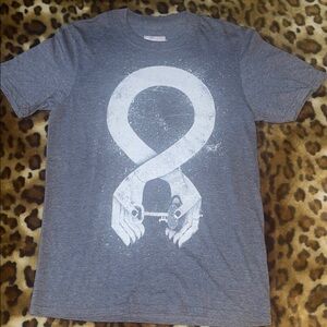 Curbside Heather Navy Graphic Handshake T Shirt